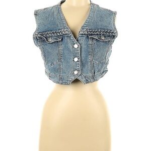 PTCL Cropped Denim Vest